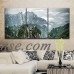 wall26 3 Panel Canvas Wall Art - Landscape of Mountains among the Clouds - Giclee Print Gallery Wrap Modern Home Decor Ready to Hang - 24"x36" x 3 Panels   